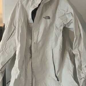 The North Face White Raincoat Lightweight Water-Resistant
